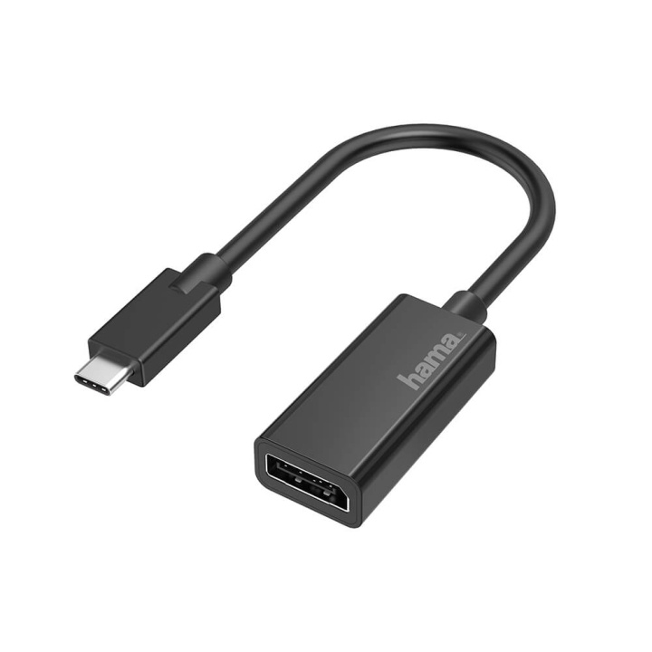 Hama Adapter Video USB-C till DisplayPort Ultra-HD 4K in de groep COMPUTERS & RANDAPPARATUUR / Computerkabels / DisplayPort / Adapters bij TP E-commerce Nordic AB (C31205)