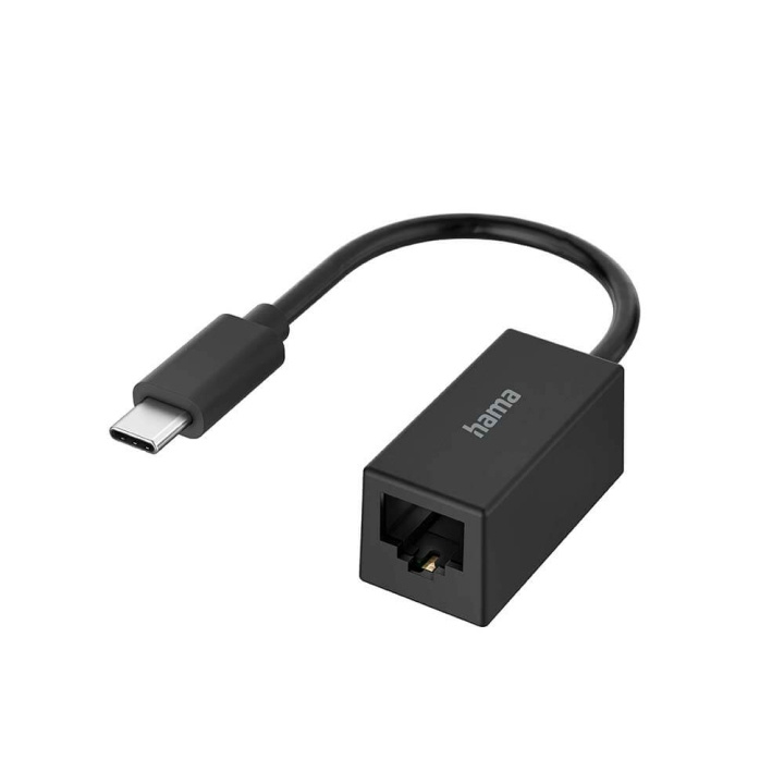 Hama Nätverksadapter USB-C 3.1 till RJ45/LAN in de groep COMPUTERS & RANDAPPARATUUR / Computerkabels / Netwerkkabels / Adapters & Geleiderverbindingen bij TP E-commerce Nordic AB (C31207)