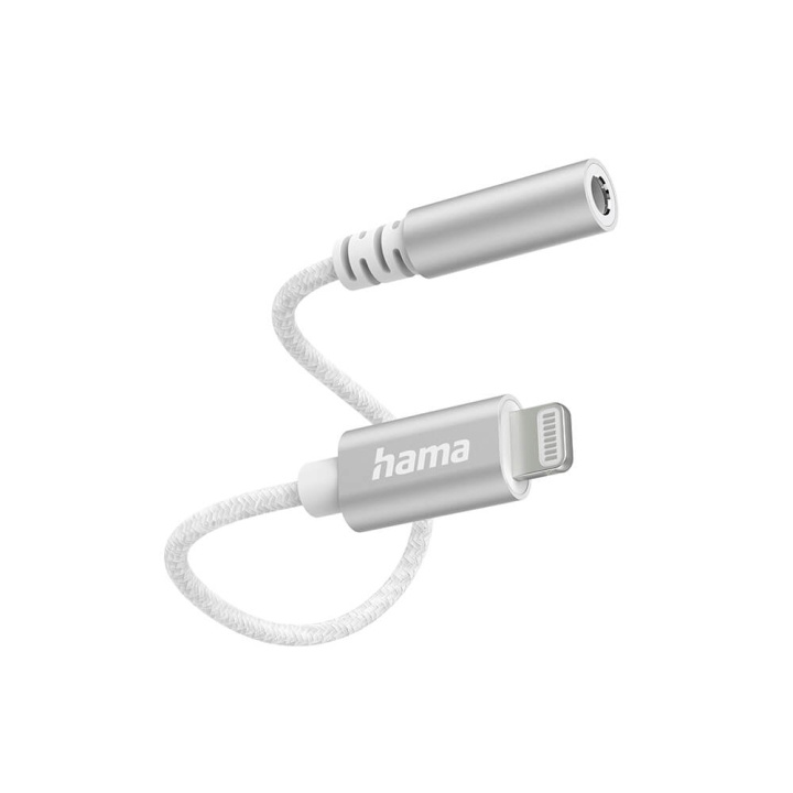Hama Ljudadapter Lightning till 3,5 mm Vit in de groep HOME ELECTRONICS / Audio & Beeld / Luidsprekers & accessoires / Accessoires bij TP E-commerce Nordic AB (C31228)