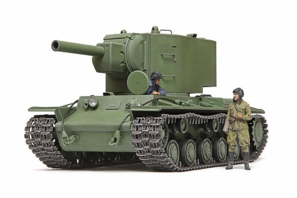 TAMIYA 1/35 Russian Heavy Tank KV-2 in de groep SPORT, VRIJE TIJD & HOBBY / Hobby / Kunststof modellen / Militaire voertuigen (land) bij TP E-commerce Nordic AB (C31676)