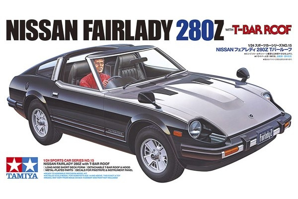 TAMIYA 1/24 Nissan Fairlady 280Z with T-Bar Roof in de groep SPORT, VRIJE TIJD & HOBBY / Hobby / Kunststof modellen / Auto\'s bij TP E-commerce Nordic AB (C31680)