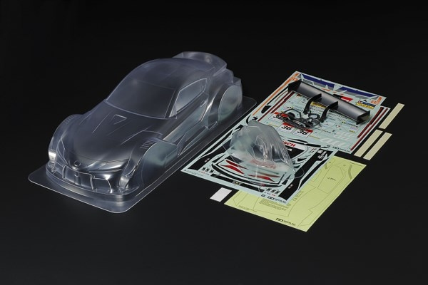 TAMIYA 1/10 Scale R/C au TOM\'s GR Supra Body Parts Set in de groep SPEELGOED, KINDER- & BABYPRODUCTEN / Op afstand bestuurbaar / Reserveonderdelen & Extra accessoires / TAMIYA bij TP E-commerce Nordic AB (C31704)