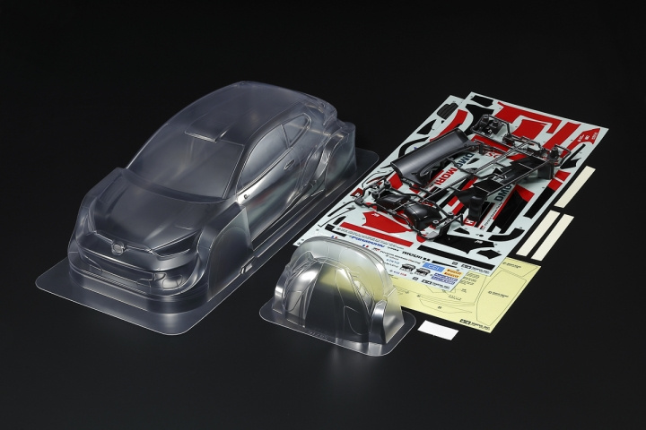 TAMIYA 1/10 Scale R/C Toyota GAZOO Yaris Body Parts Set in de groep SPEELGOED, KINDER- & BABYPRODUCTEN / Op afstand bestuurbaar / Reserveonderdelen & Extra accessoires / TAMIYA bij TP E-commerce Nordic AB (C31748)