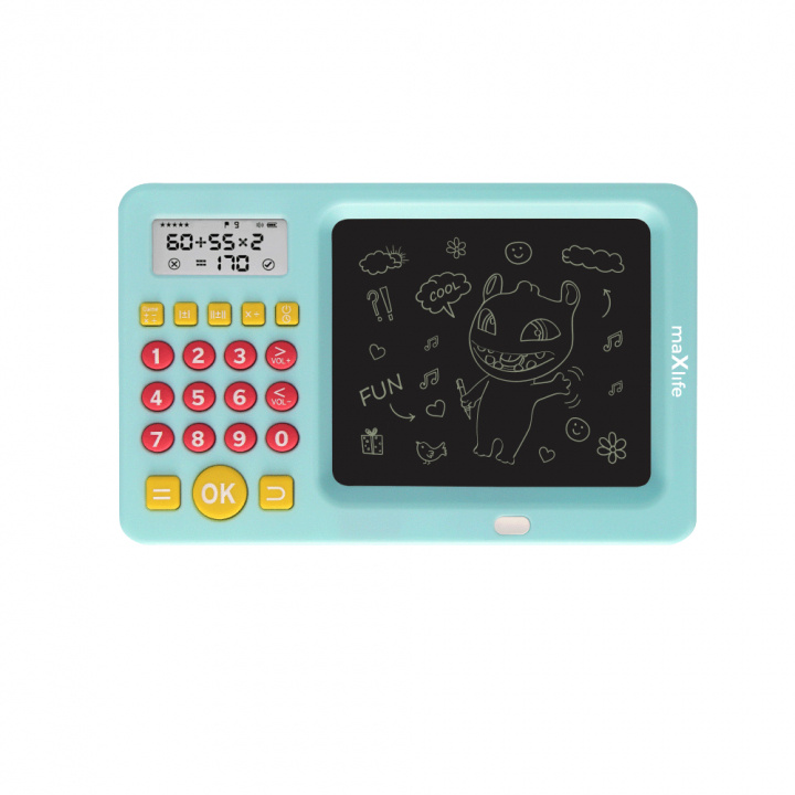 Maxlife MXWB-01 - Tekenbord met rekenmachine, blauw in de groep SPEELGOED, KINDER- & BABYPRODUCTEN / Speelgoed / Tekenen & Tellen bij TP E-commerce Nordic AB (C32067)
