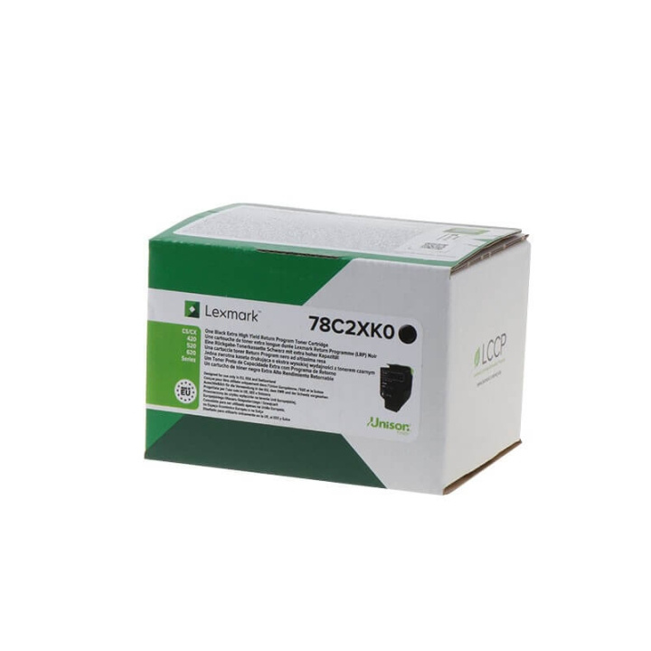 Lexmark Toner 78C2XK0 Svart Extra High Yield, Return in de groep COMPUTERS & RANDAPPARATUUR / Printers & Accessoires / Inkt & Toner / Toner / Lexmark bij TP E-commerce Nordic AB (C32160)