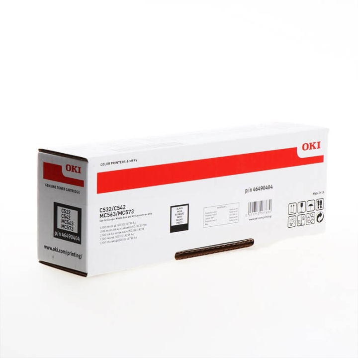 OKI Toner 46490404 Svart in de groep COMPUTERS & RANDAPPARATUUR / Printers & Accessoires / Inkt & Toner / Toner / OKI bij TP E-commerce Nordic AB (C32194)