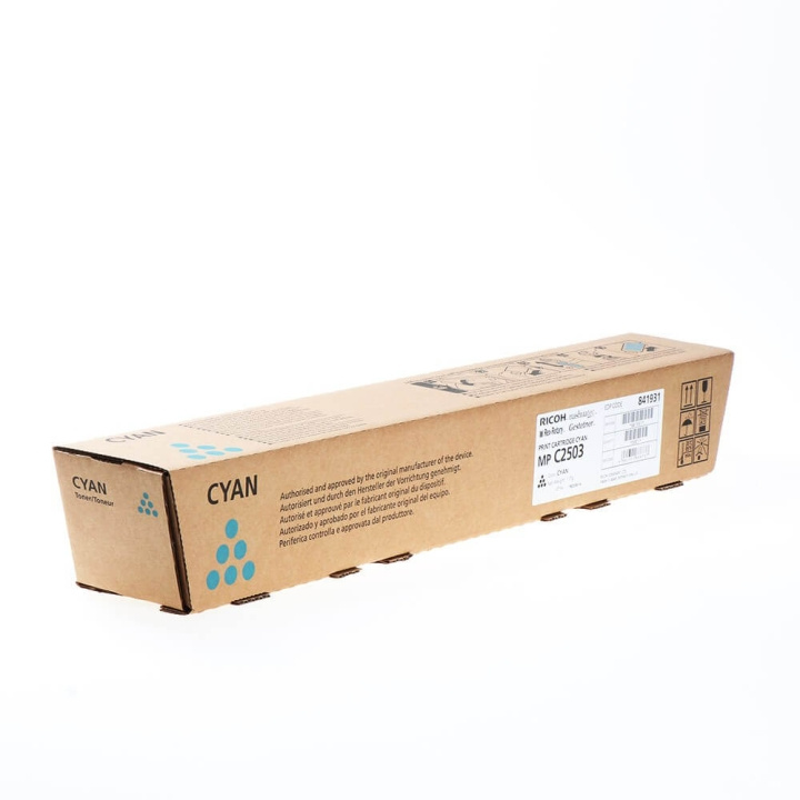 Ricoh Toner 841931 MP C2503 Cyan in de groep COMPUTERS & RANDAPPARATUUR / Printers & Accessoires / Inkt & Toner / Toner / Anderen bij TP E-commerce Nordic AB (C32217)