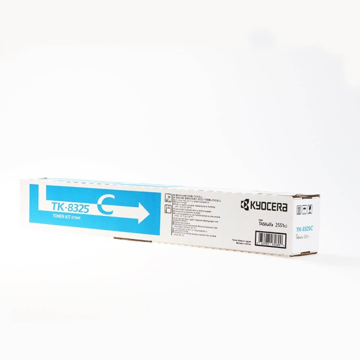 Kyocera Toner 1T02NPCNL0 TK-8325 Cyan in de groep COMPUTERS & RANDAPPARATUUR / Printers & Accessoires / Inkt & Toner / Toner / Kyocera bij TP E-commerce Nordic AB (C32236)