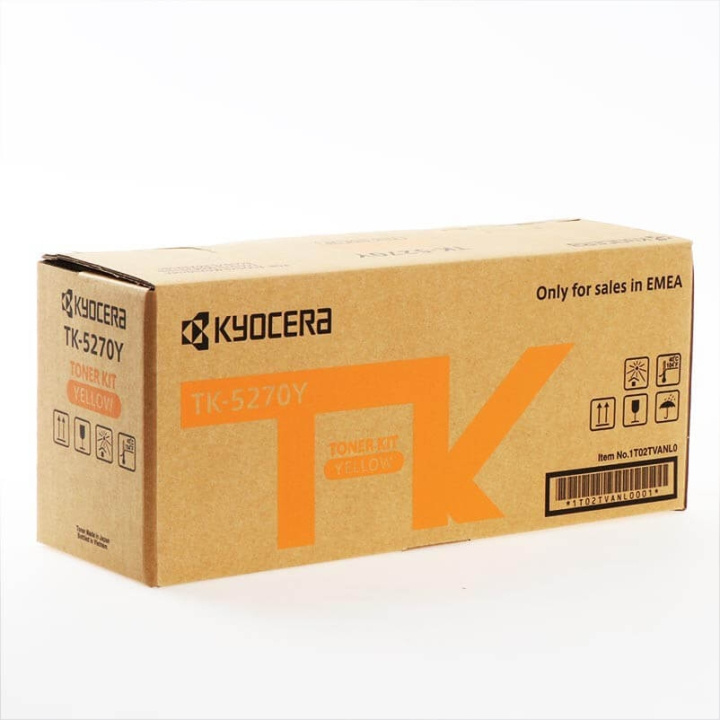 Kyocera Toner 1T02TVANL0 TK-5270 Gul in de groep COMPUTERS & RANDAPPARATUUR / Printers & Accessoires / Inkt & Toner / Toner / Kyocera bij TP E-commerce Nordic AB (C32257)