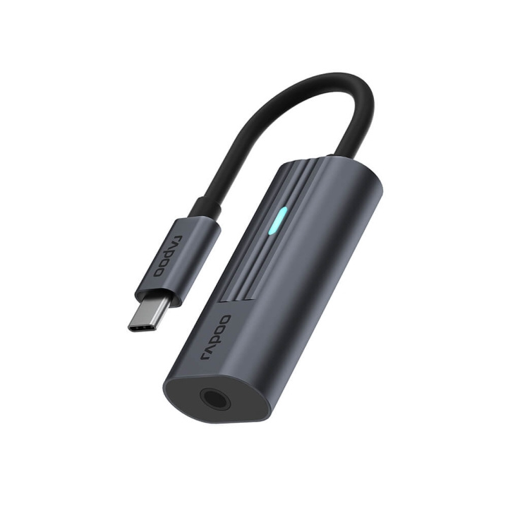 Rapoo Adapter USB-C UCA-1002 USB-C till 3,5 mm Ljud in de groep HOME ELECTRONICS / Kabels & Adapters / Audio Analoog / Adapters bij TP E-commerce Nordic AB (C32268)