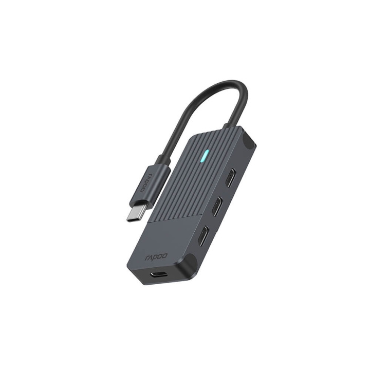 Rapoo UCH-4002 USB-C till USB-C Hubb in de groep COMPUTERS & RANDAPPARATUUR / Computeraccessoires / USB-hubs bij TP E-commerce Nordic AB (C32279)