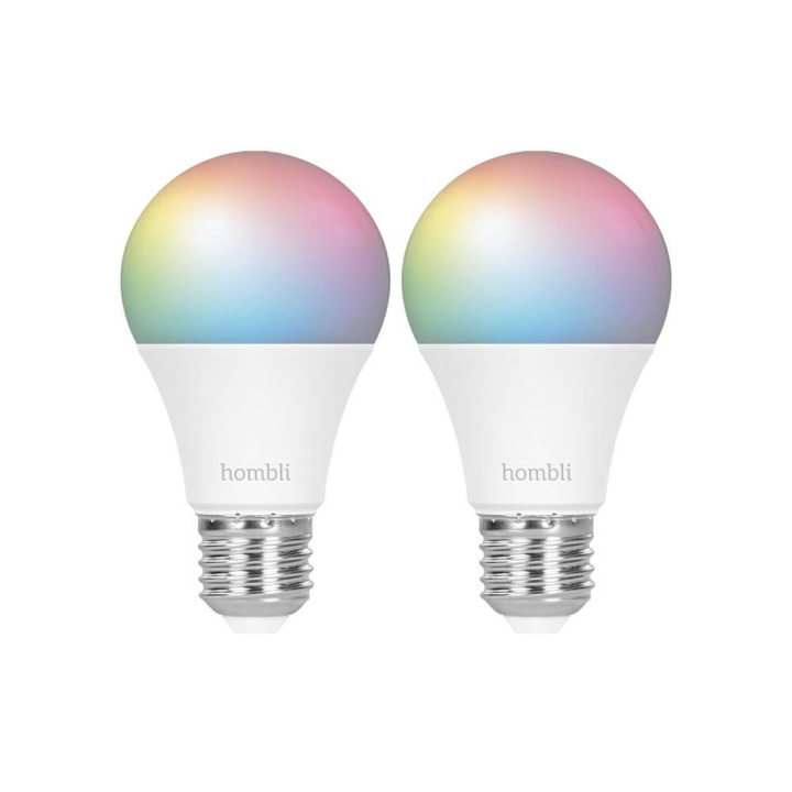 Hombli Smart Lampa E27 9W RGB Promo 2-Pack CCT in de groep HOME ELECTRONICS / Verlichting / LED-lampen bij TP E-commerce Nordic AB (C32282)