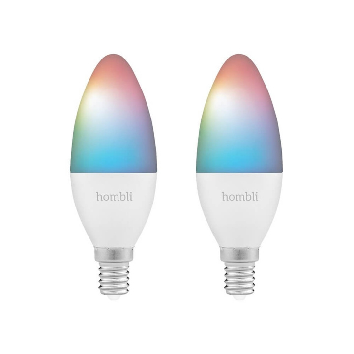 Hombli Smart Lampa E14 RGB Promo 2-Pack CCT in de groep HOME ELECTRONICS / Verlichting / LED-lampen bij TP E-commerce Nordic AB (C32283)