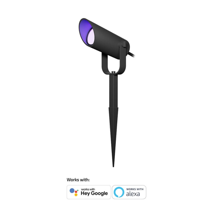 Hombli Smart Utomhus Spotlight 1-pack RGB CCT Svart in de groep HUISHOUDEN & TUIN / Elektriciteit & Verlichting / Buitenverlichting / Tuinverlichting bij TP E-commerce Nordic AB (C32318)