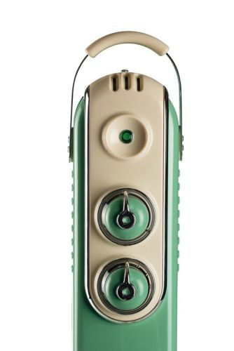Ariete Vintage oilradiator 1500w 7 fins, Green in de groep HUISHOUDEN & TUIN / Ventilatoren & Klimaatproducten / Radiatoren bij TP E-commerce Nordic AB (C32432)