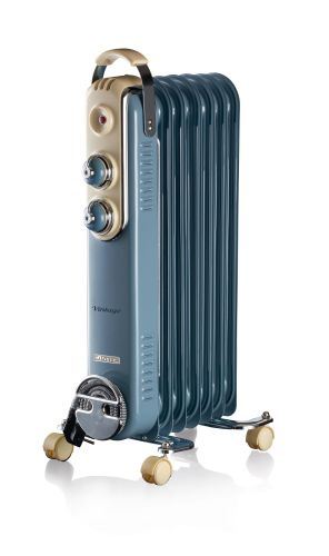 Ariete Vintage oilradiator 1500w 7 fins, Blue in de groep HUISHOUDEN & TUIN / Ventilatoren & Klimaatproducten / Radiatoren bij TP E-commerce Nordic AB (C32433)