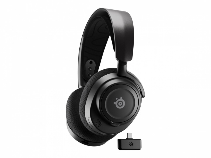 SteelSeries Arctis Nova 7 Trådløs Headset Sort in de groep COMPUTERS & RANDAPPARATUUR / GAMING / Koptelefoon bij TP E-commerce Nordic AB (C32459)