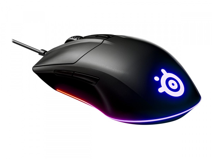 SteelSeries Rival 3 Optisk Kabling Sort in de groep COMPUTERS & RANDAPPARATUUR / GAMING / Muizen bij TP E-commerce Nordic AB (C32483)