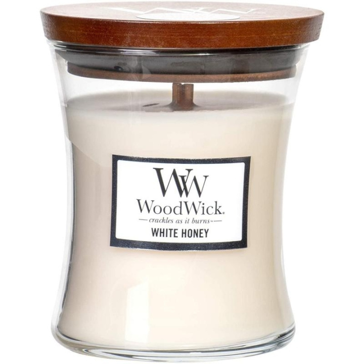 WoodWick Medium - White Honey in de groep BEAUTY & HEALTH / Geuren & Parfum / Overige geuren / Geurkaarsen bij TP E-commerce Nordic AB (C32528)