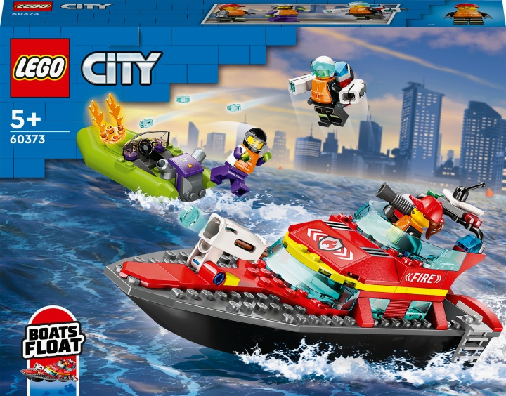LEGO City Fire 60373 - Fire Rescue Boat in de groep SPEELGOED, KINDER- & BABYPRODUCTEN / Speelgoed / Bouwspeelgoed / Lego bij TP E-commerce Nordic AB (C32764)