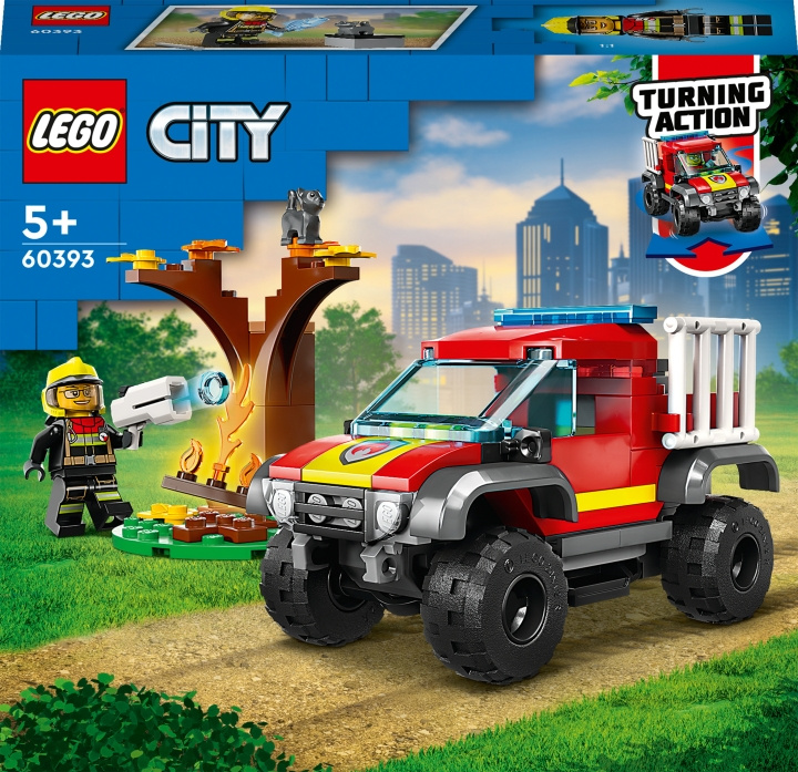 LEGO City Fire 60393 - 4x4 Fire Truck Rescue in de groep SPEELGOED, KINDER- & BABYPRODUCTEN / Speelgoed / Bouwspeelgoed / Lego bij TP E-commerce Nordic AB (C32766)