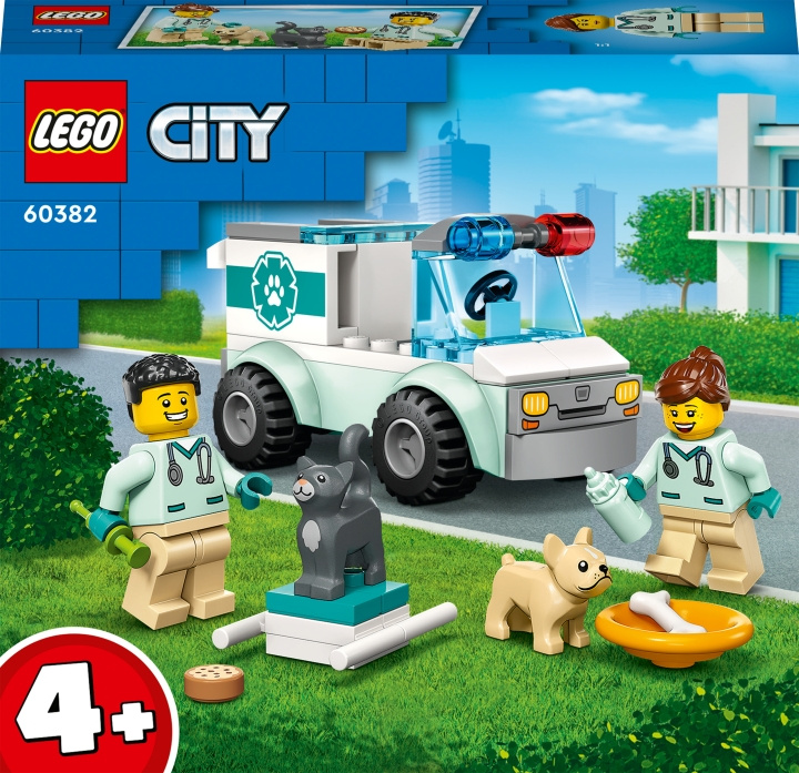 LEGO City Great Vehicles 60382 - Vet Van Rescue in de groep SPEELGOED, KINDER- & BABYPRODUCTEN / Speelgoed / Bouwspeelgoed / Lego bij TP E-commerce Nordic AB (C32767)