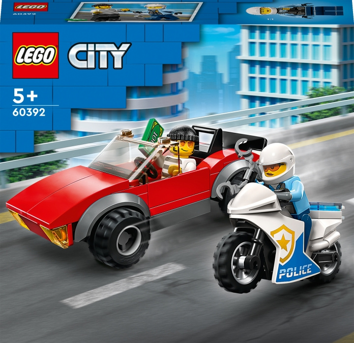 LEGO City Police 60392 - Police Bike Car Chase in de groep SPEELGOED, KINDER- & BABYPRODUCTEN / Speelgoed / Bouwspeelgoed / Lego bij TP E-commerce Nordic AB (C32775)
