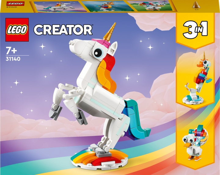LEGO Creator 31140 - Magical Unicorn in de groep SPEELGOED, KINDER- & BABYPRODUCTEN / Speelgoed / Bouwspeelgoed / Lego bij TP E-commerce Nordic AB (C32781)