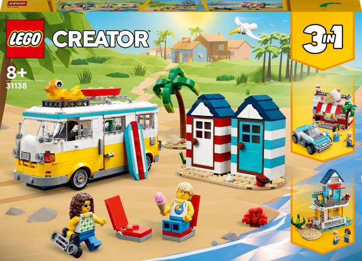 LEGO Creator 31138 - Beach Camper Van in de groep SPEELGOED, KINDER- & BABYPRODUCTEN / Speelgoed / Bouwspeelgoed / Lego bij TP E-commerce Nordic AB (C32782)