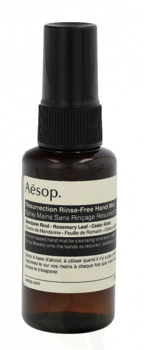 Aesop Resurrection Rinse-Free Hand Mist carton @ 1 piece x 50 ml in de groep BEAUTY & HEALTH / Gezondheidszorg / handdesinfectie bij TP E-commerce Nordic AB (C33007)