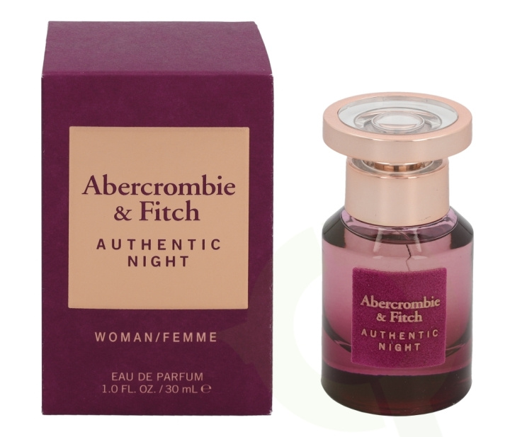 Abercrombie & Fitch Authentic Night Women Edp Spray carton @ 1 bottle x 30 ml in de groep BEAUTY & HEALTH / Geuren & Parfum / Parfum / Parfum voor haar bij TP E-commerce Nordic AB (C33050)