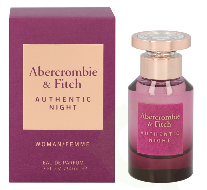 Abercrombie & Fitch Authentic Night Women Edp Spray carton @ 1 bottle x 50 ml in de groep BEAUTY & HEALTH / Geuren & Parfum / Parfum / Parfum voor haar bij TP E-commerce Nordic AB (C33051)
