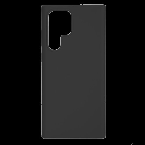 essentials Samsung Galaxy S22 Ultra silicone back cover,Black in de groep SMARTPHONE & TABLETS / Mobielbescherming / Samsung bij TP E-commerce Nordic AB (C33161)