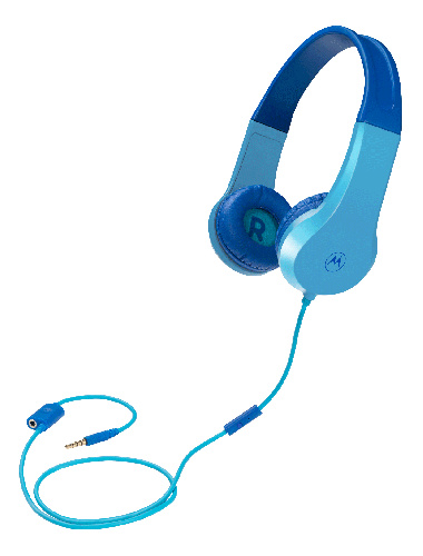 motorola Moto JR200 Headphone Kids wired, blue in de groep HOME ELECTRONICS / Audio & Beeld / Koptelefoon & Accessoires / Koptelefoon bij TP E-commerce Nordic AB (C33182)