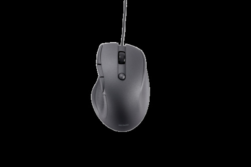 Deltaco Silent Wired Office mouse 5 buttons, 600-1200 DPI, black in de groep COMPUTERS & RANDAPPARATUUR / Muizen en toetsenborden / Muizen / Met kabel bij TP E-commerce Nordic AB (C33234)