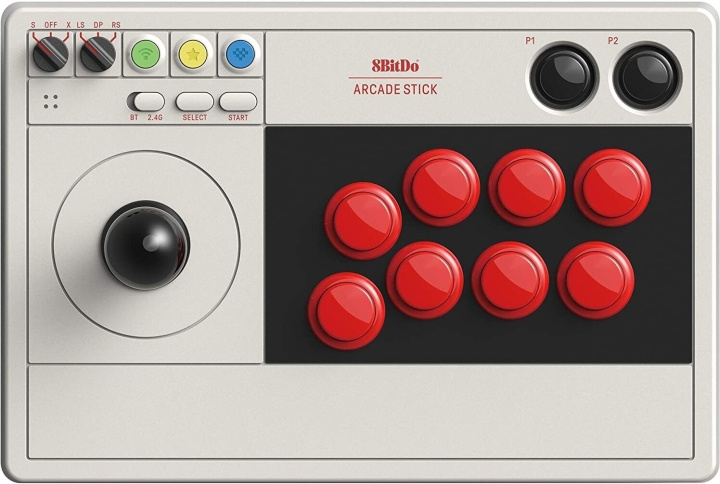 8BitDo Arcade Stick, Switch / PC in de groep HOME ELECTRONICS / Spelconsoles en accessoires / Nintendo Switch / Accessoires bij TP E-commerce Nordic AB (C33297)