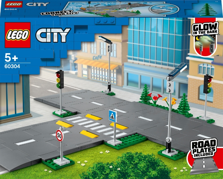 LEGO City Town 60304 - Road Plates in de groep SPEELGOED, KINDER- & BABYPRODUCTEN / Speelgoed / Bouwspeelgoed / Lego bij TP E-commerce Nordic AB (C33301)