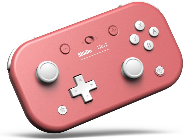 8BitDo Lite 2 Game Controller, Pink, Switch in de groep HOME ELECTRONICS / Spelconsoles en accessoires / Nintendo Switch / Accessoires bij TP E-commerce Nordic AB (C33354)