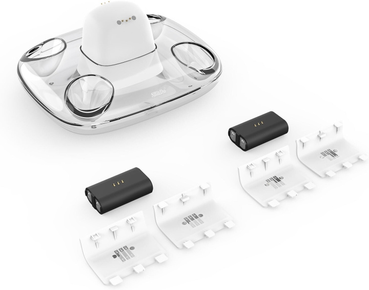 8BitDo Dual Charging Dock, white, Xbox in de groep HOME ELECTRONICS / Spelconsoles en accessoires / Xbox One bij TP E-commerce Nordic AB (C33401)