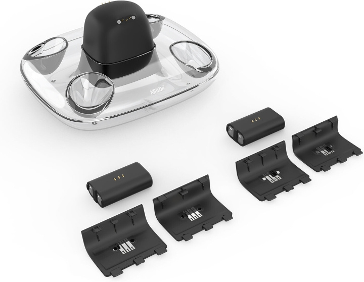 8BitDo Dual Charging Dock, black, Xbox in de groep HOME ELECTRONICS / Spelconsoles en accessoires / Xbox Series X bij TP E-commerce Nordic AB (C33402)