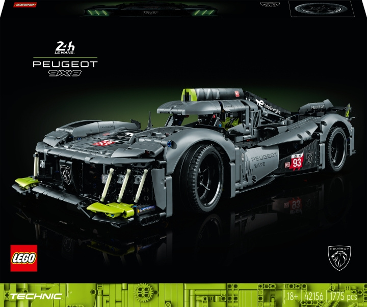 LEGO Technic 42156 - PEUGEOT 9X8 24H Le Mans Hybrid Hypercar in de groep SPEELGOED, KINDER- & BABYPRODUCTEN / Speelgoed / Bouwspeelgoed / Lego bij TP E-commerce Nordic AB (C33416)