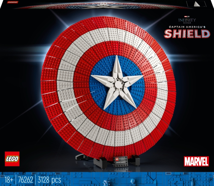 LEGO Super Heroes Marvel 76262 - Captain America\'s Shield in de groep SPEELGOED, KINDER- & BABYPRODUCTEN / Speelgoed / Bouwspeelgoed / Lego bij TP E-commerce Nordic AB (C33490)