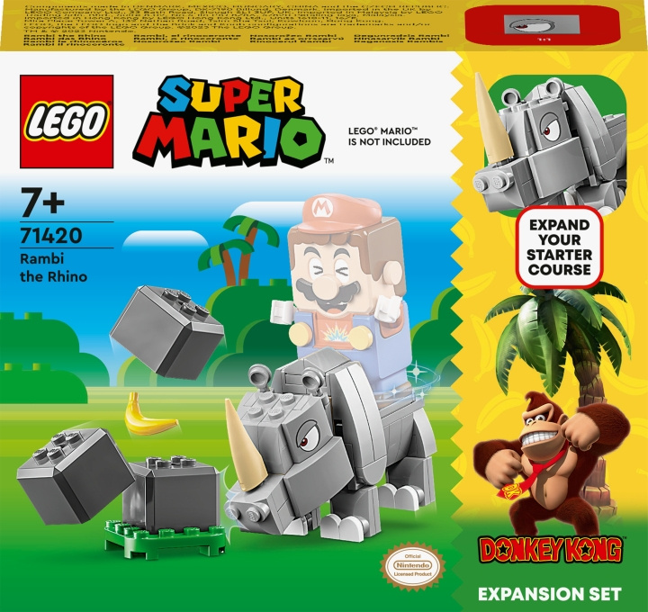 LEGO Super Mario 71420 - Rambi the Rhino Expansion Set in de groep SPEELGOED, KINDER- & BABYPRODUCTEN / Speelgoed / Bouwspeelgoed / Lego bij TP E-commerce Nordic AB (C33492)