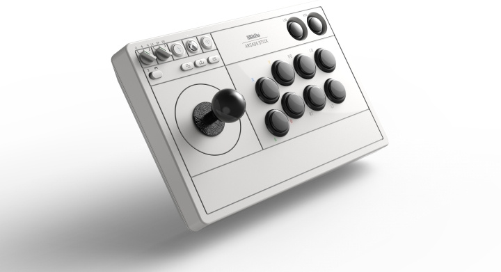 8BitDo Arcade Stick, White, Xbox / PC in de groep COMPUTERS & RANDAPPARATUUR / GAMING / Gamepad bij TP E-commerce Nordic AB (C33518)