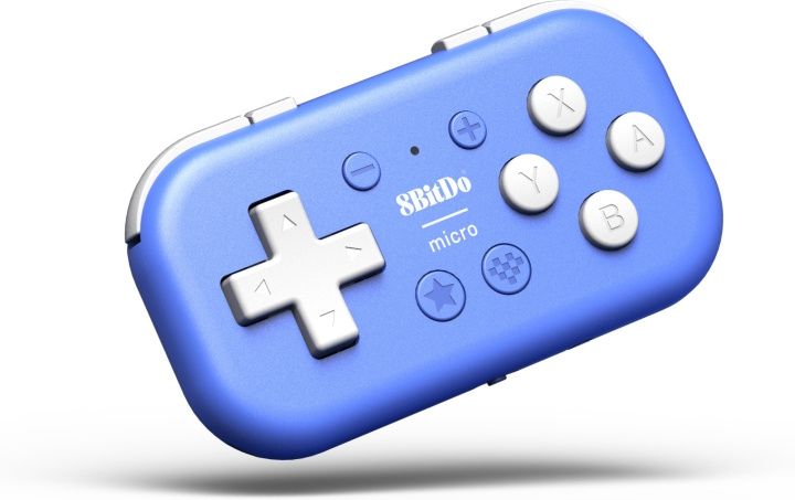 8BitDo Micro Bluetooth Gamepad, Blue, Switch / Android / Raspberry Pi in de groep HOME ELECTRONICS / Spelconsoles en accessoires / Nintendo Switch / Accessoires bij TP E-commerce Nordic AB (C33525)