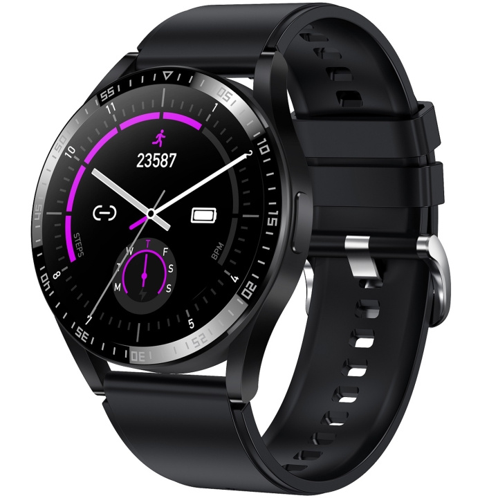 DENVER SWC-372 BT Smart Watch Svart in de groep SPORT, VRIJE TIJD & HOBBY / Smartwatch & Activiteitsmeters / Smartwatches bij TP E-commerce Nordic AB (C33723)