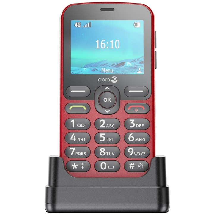 DORO 1881 4G Röd in de groep SMARTPHONE & TABLETS / Mobiele telefoons & smartphones bij TP E-commerce Nordic AB (C33728)