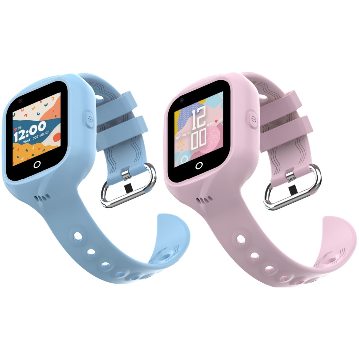 Celly Kidswatch 4G Smartwatch för barn Blå + Rosa rem in de groep SPORT, VRIJE TIJD & HOBBY / Smartwatch & Activiteitsmeters / Smartwatch voor kinderen bij TP E-commerce Nordic AB (C33785)