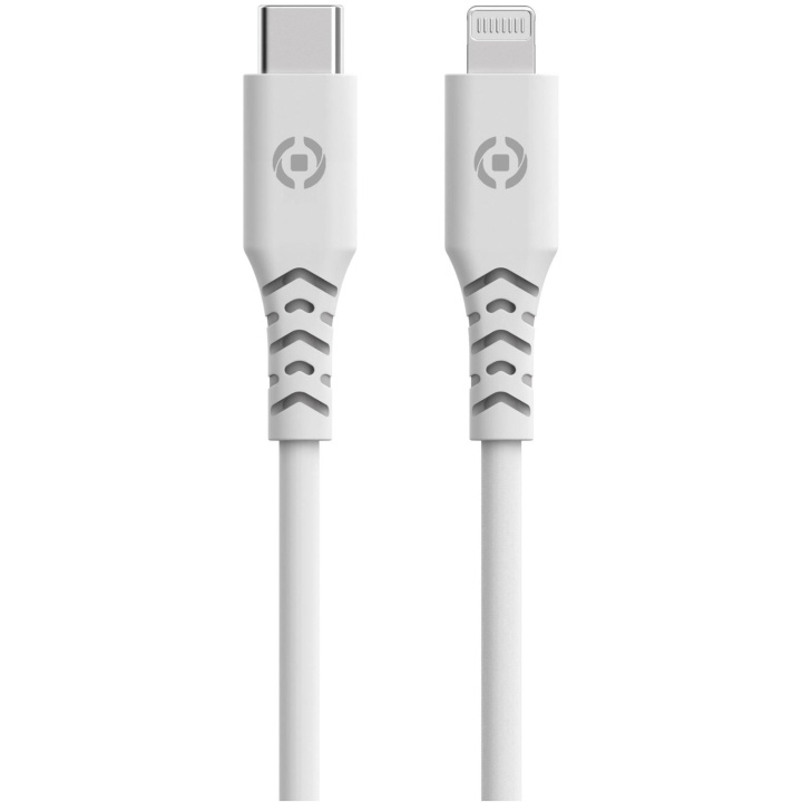 Celly Planet USB-C - Lightning-kabel 1,5m av 100% återvunnen plast Vit in de groep SMARTPHONE & TABLETS / Opladers & Kabels / Kabels / Kabels Lightning bij TP E-commerce Nordic AB (C33792)