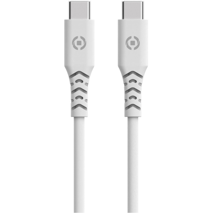 Celly Planet USB-C - USB-C-kabel 1,5m av 100% återvunnen plast Vit in de groep SMARTPHONE & TABLETS / Opladers & Kabels / Kabels / Kabels Type C bij TP E-commerce Nordic AB (C33793)